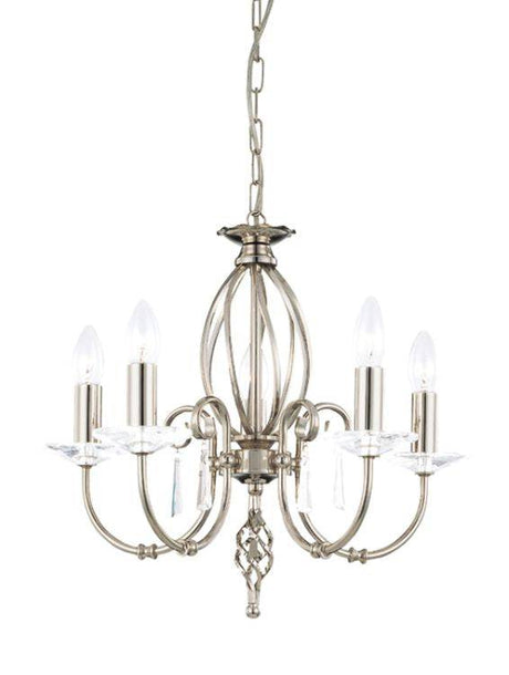 Aegean 5-Light Chandelier Polished Nickel - Comet Lighting