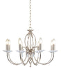 Aegean 8-Light Chandelier Polished Nickel - Comet Lighting