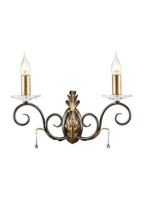 Amarilli 2-Light Wall Light Bronze/Gold - Comet Lighting