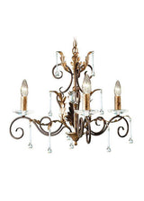 Amarilli 3-Light Chandelier Bronze/Gold - Comet Lighting