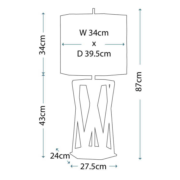 Apollo 1-Light Table Lamp - Comet Lighting