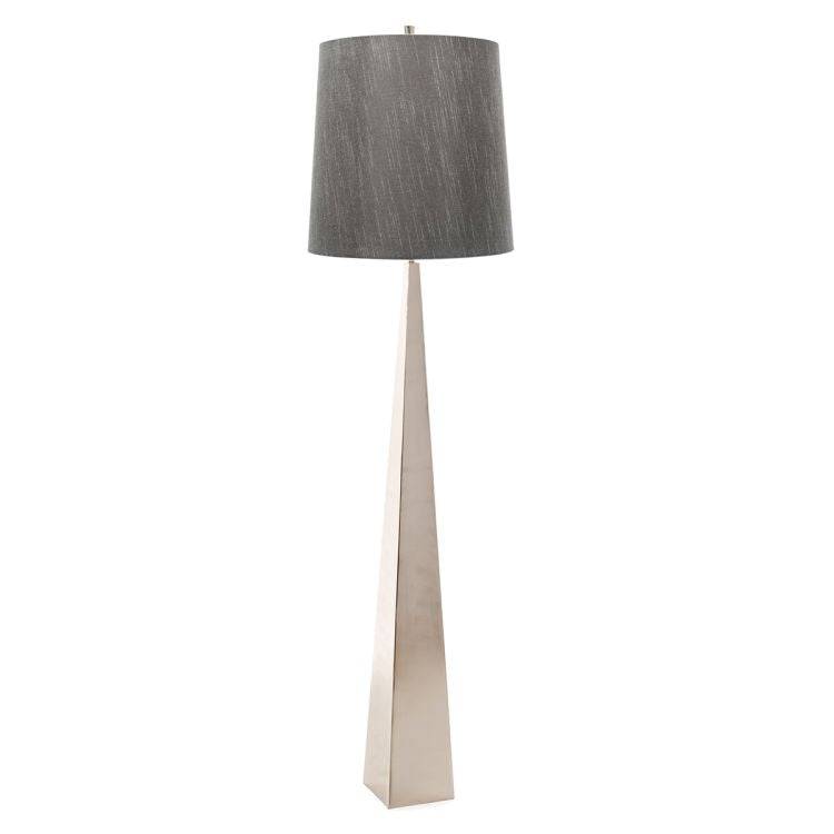 Ascent 1-Light Floor Lamp - Polished Nickel - Comet Lighting