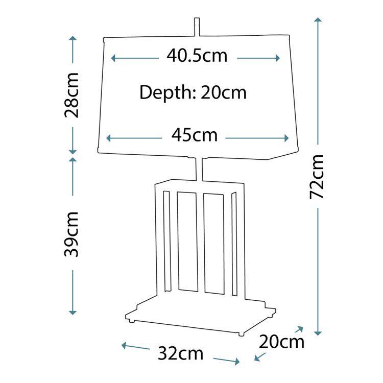 Atlas 1-Light Table Lamp - Comet Lighting