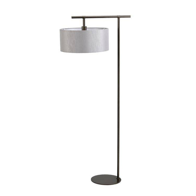 Balance 1-Light Floor Lamp - Dark Brown - Comet Lighting