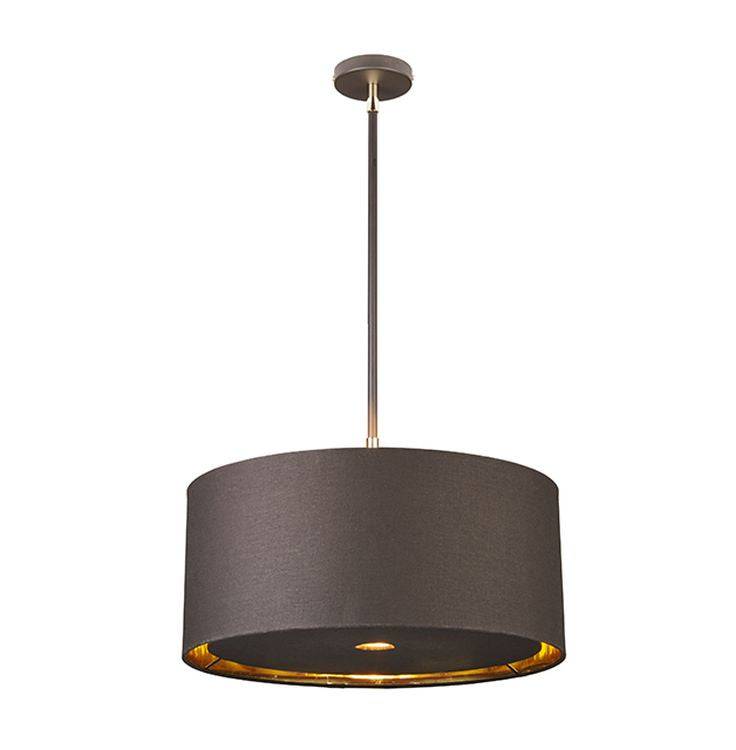 Balance 1-Light Pendant Ceiling Light Brown/Polished Brass - Comet Lighting