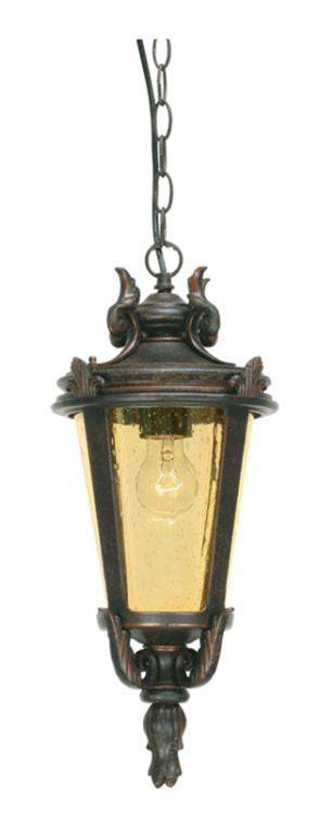 Baltimore Outdoor Chain Lantern Large Bronze - Comet Lighting