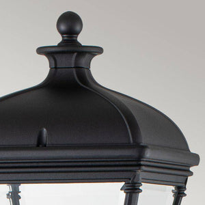 Bayview 1 Light Medium Pillar Lantern Black - Comet Lighting