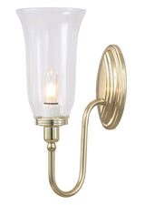 Blake2 Wall Light Polished Brass - Comet Lighting