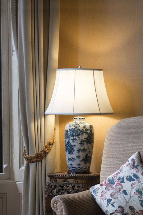 Blue Ginger Jar 1-Light Table Lamp - Comet Lighting