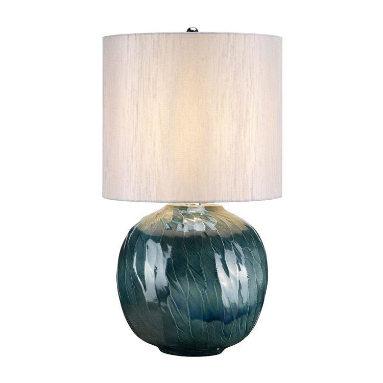 Blue Globe 1-Light Table Lamp - Comet Lighting