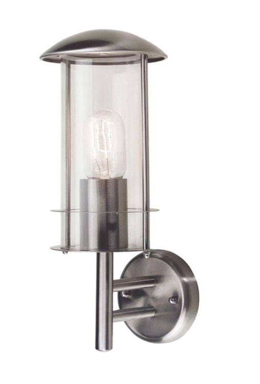 Bruges Outdoor Wall Lantern Stainless Steel - Comet Lighting