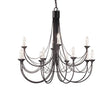 Carisbrooke 12-Light Chandelier Black - Comet Lighting