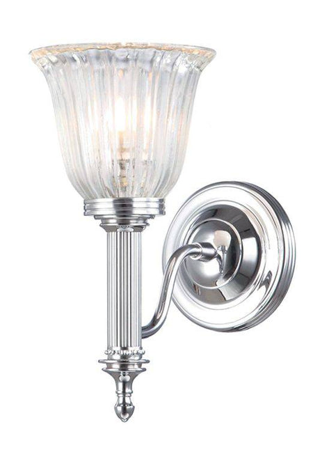 Carroll1 Wall Light Polished Chrome - Comet Lighting