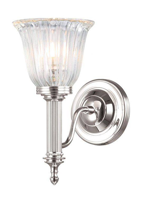 Carroll1 Wall Light Polished Nickel - Comet Lighting