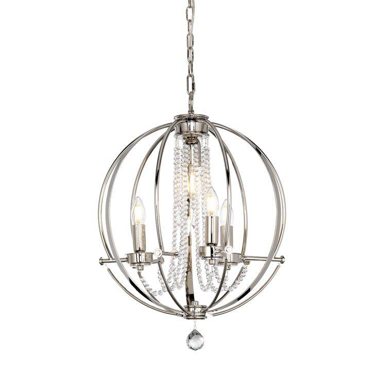 Cassie 4 Light Chandelier - Comet Lighting