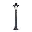 Chicago 1 Light Small Pillar Lantern Textured Black - Comet Lighting