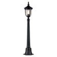 Cleveland 1 Light Small Pillar Lantern Weathered Bronze - Comet Lighting