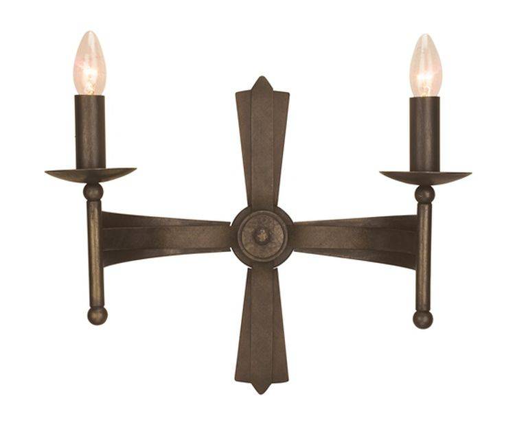 Cromwell 2-Light Wall Light Old Bronze - Comet Lighting