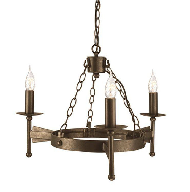 Cromwell 3-Light Chandelier Old Bronze - Comet Lighting