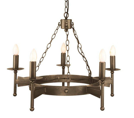 Cromwell 5-Light Chandelier Old Bronze - Comet Lighting