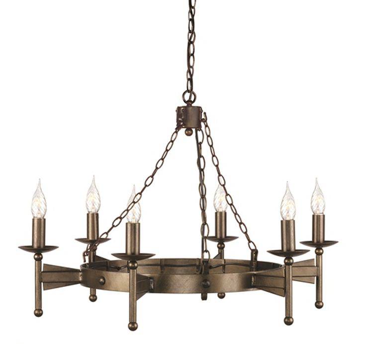 Cromwell 6-Light Chandelier Old Bronze - Comet Lighting