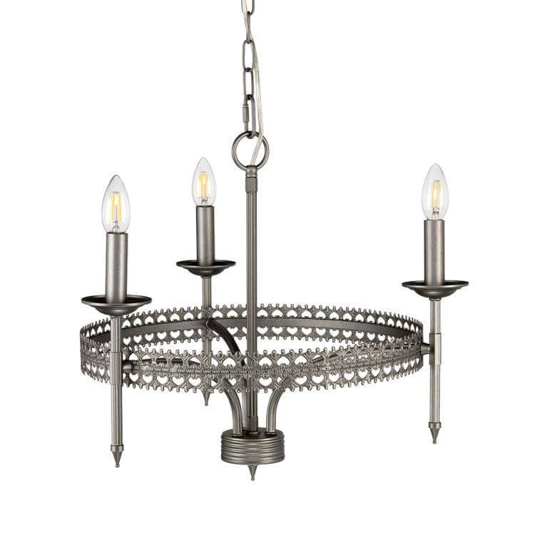 Crown 3-Light Chandelier - Comet Lighting