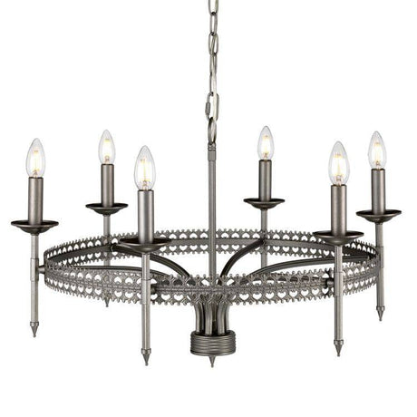 Crown 6-Light Chandelier - Comet Lighting