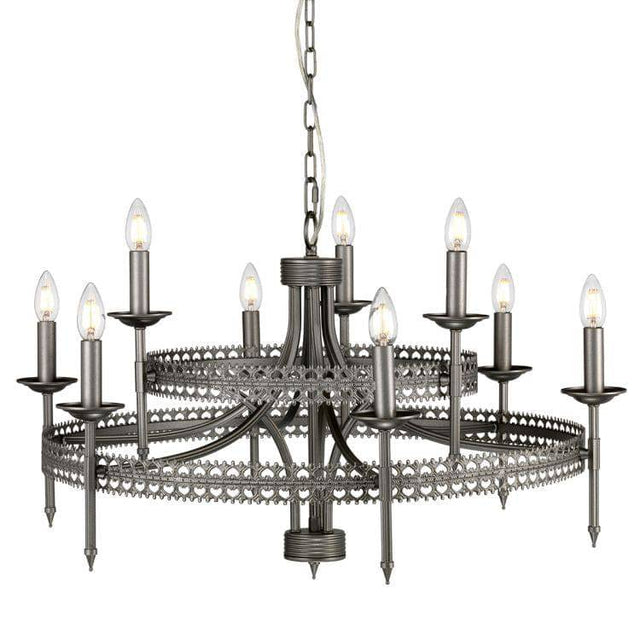 Crown 9-Light Chandelier - Comet Lighting