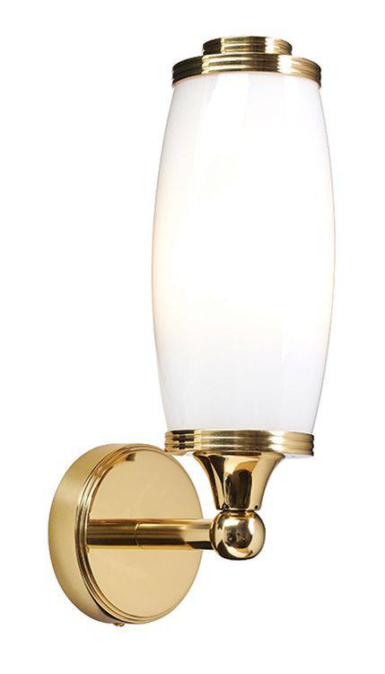 Eliot Single Wall Light Polished Brass - Comet Lighting