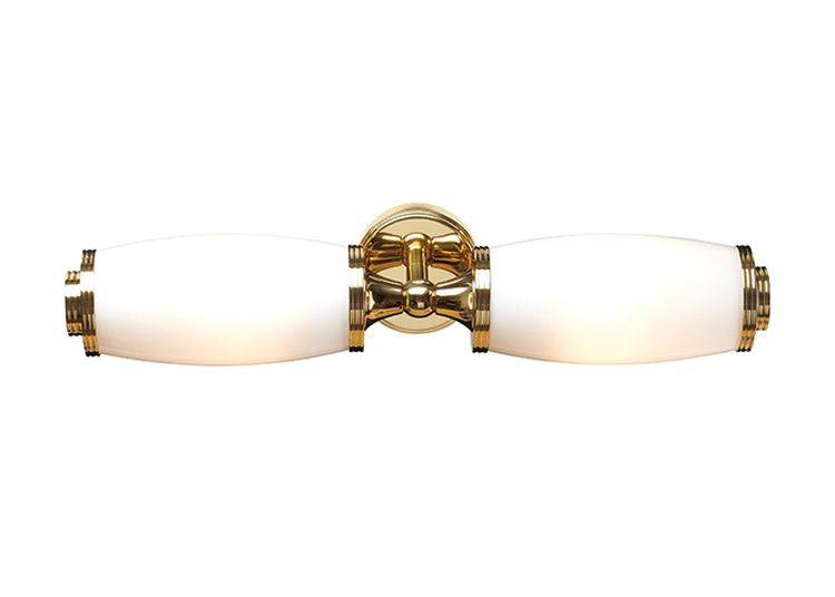 Eliot Twin Wall Light Polished Brass - Comet Lighting