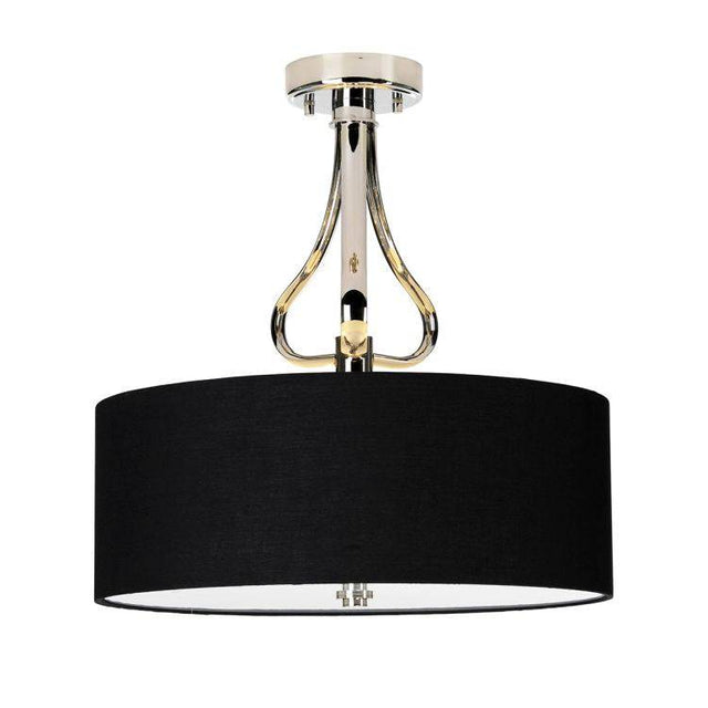 Falmouth 3-Light Semi Flush - Polished Chrome - Comet Lighting