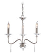 Finsbury Park 3-Light Chandelier Polished Nickel - Comet Lighting