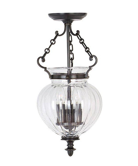 Finsbury Park Pendant Ceiling Light Small Old Bronze - Comet Lighting