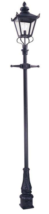 Grampian Outdoor Lamp Post Black - Comet Lighting