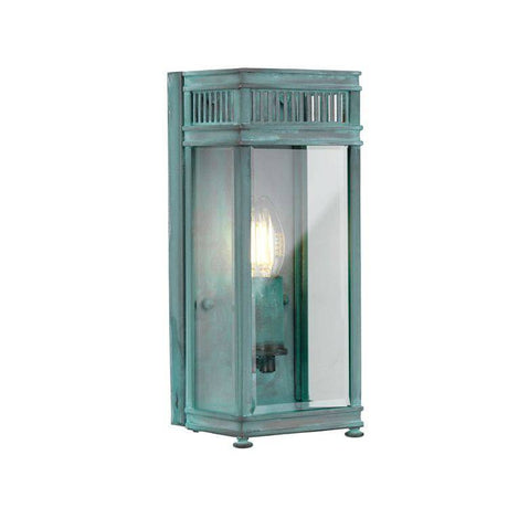 Holborn 1 Light Small Half Lantern Verdigris - Comet Lighting