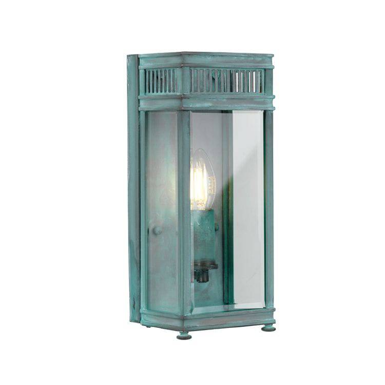 Holborn 1 Light Small Half Lantern Verdigris - Comet Lighting