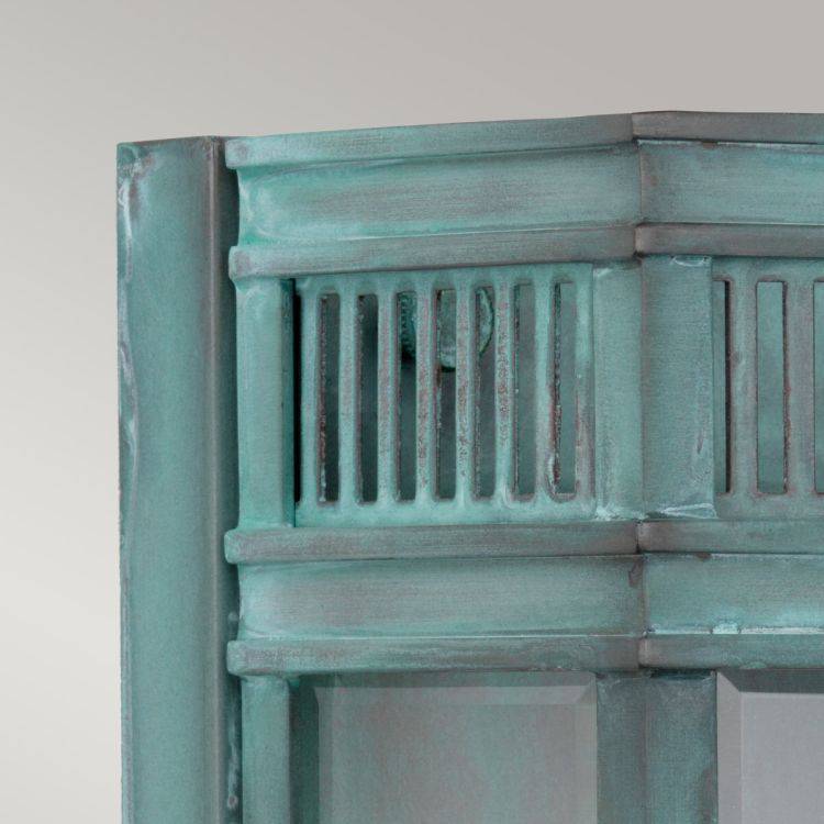 Holborn 1 Light Small Half Lantern Verdigris - Comet Lighting