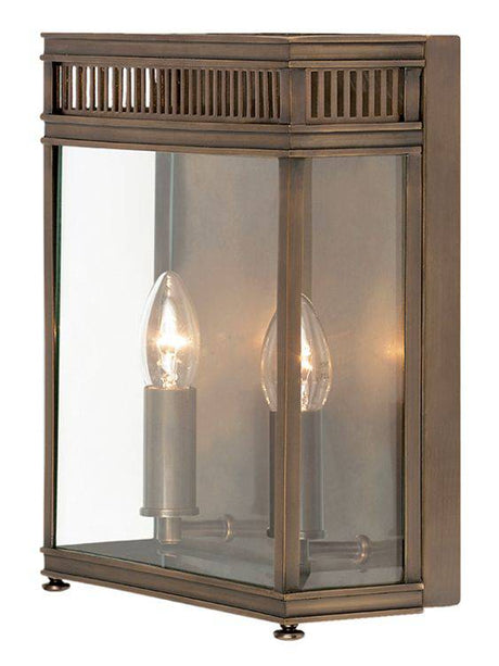 Holborn Outdoor Half Lantern Medium Dark Bronze - Comet Lighting