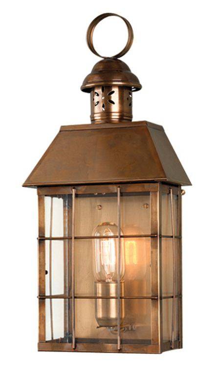 Hyde Park Outdoor Wall Lantern Brass - Comet Lighting