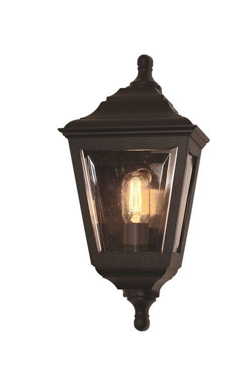 Kerry Outdoor Flush Wall Light Black - Comet Lighting