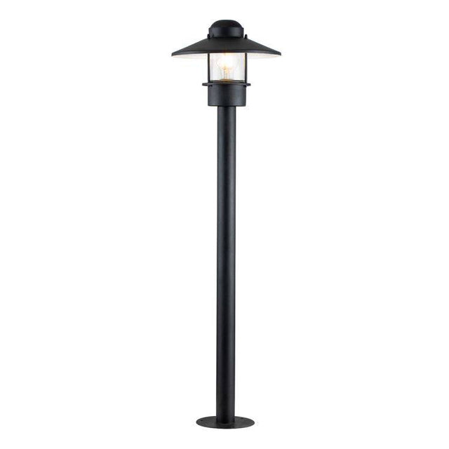 Klampenborg 1 Light Bollard - Black - Comet Lighting