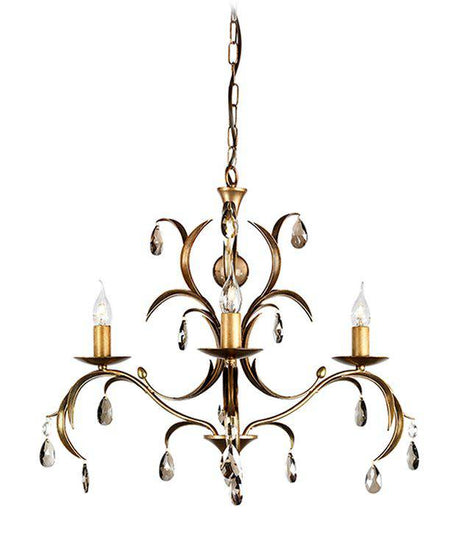 Lily 3-Light Chandelier Antique Bronze - Comet Lighting