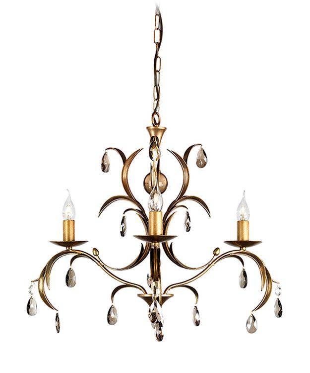 Lily 3-Light Chandelier Antique Bronze - Comet Lighting