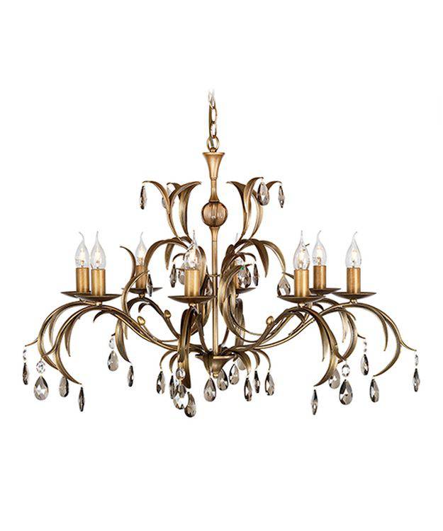 Lily 8-Light Chandelier Antique Bronze - Comet Lighting