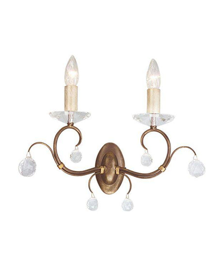 Lunetta 2-Light Wall Light Bronze - Comet Lighting