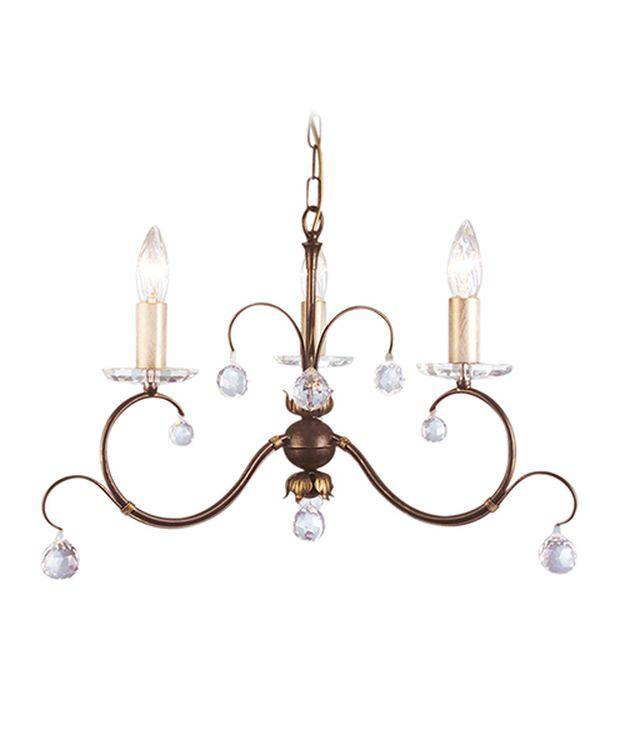 Lunetta 3-Light Chandelier Bronze - Comet Lighting