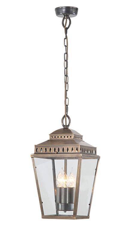 Mansion House Outdoor Chain Lantern Brass - Comet Lighting