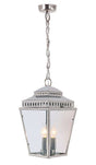 Mansion House Outdoor Chain Lantern Polished Nickel - Comet Lighting