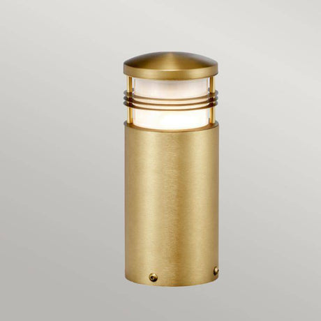 Newbrighton 1 Light Bollard 250mm Antique brass - Comet Lighting