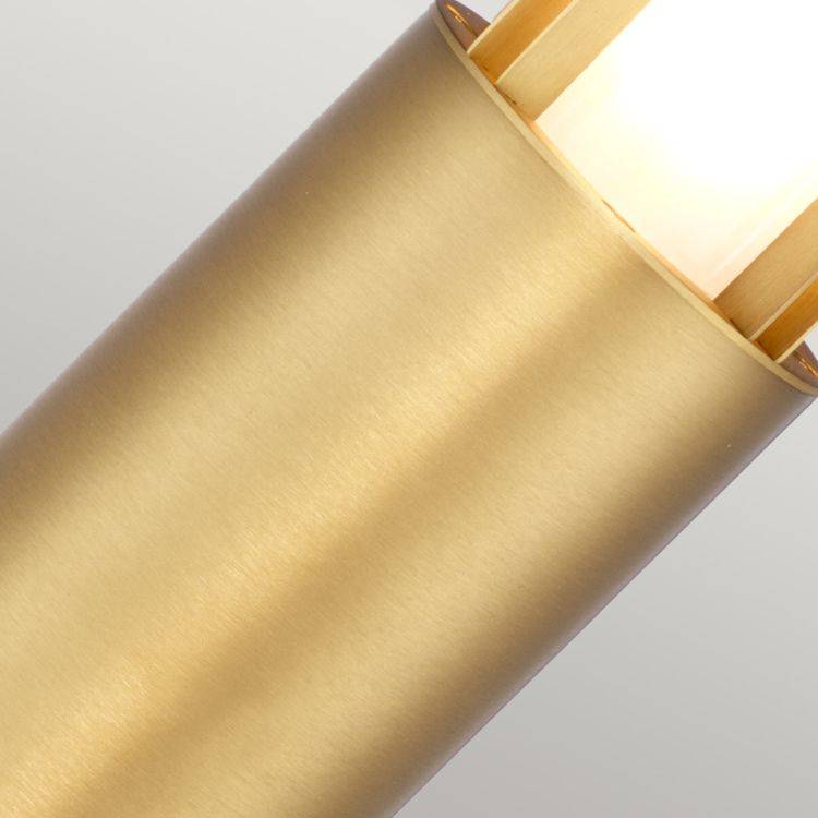 Paignton 1 Light Bollard 700mm Antique brass - Comet Lighting